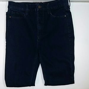 Free people dark denim skinny jeans high wasted